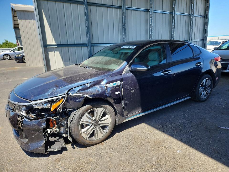 2018 Kia Optima VIN KNAGV4LD5J5019523 COPART salvage auction — FRONT END, Ca - Salvage Certificate, sold $2,750 on 2026-07-16 (photo 1)