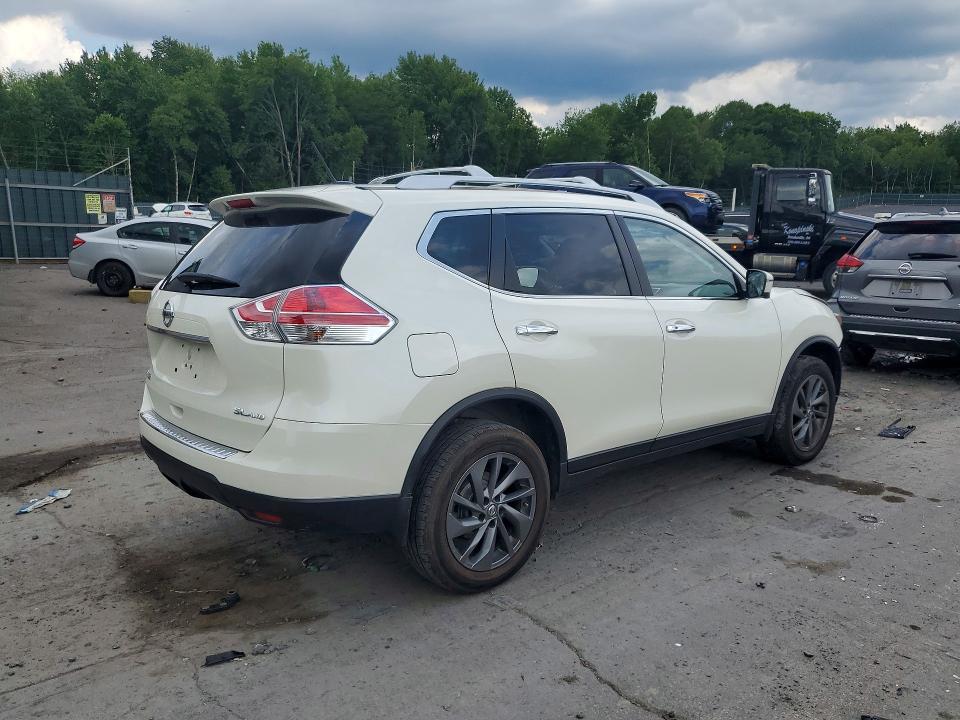 2016 Nissan Rogue VIN JN8AT2MV4GW131179 COPART salvage auction — FRONT END, Pa - Certificate Of Salvage, sold $2,200 on 2026-07-24 (photo 3)