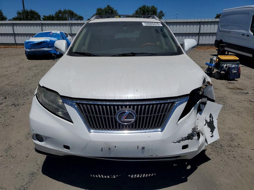 2010 Lexus Rx 350 VIN JTJBK1BA4A2417994 COPART salvage auction — VANDALISM, CA - SALVAGE CERTIFICATE, sold $3,200 on 2026-07-14 (photo 5)