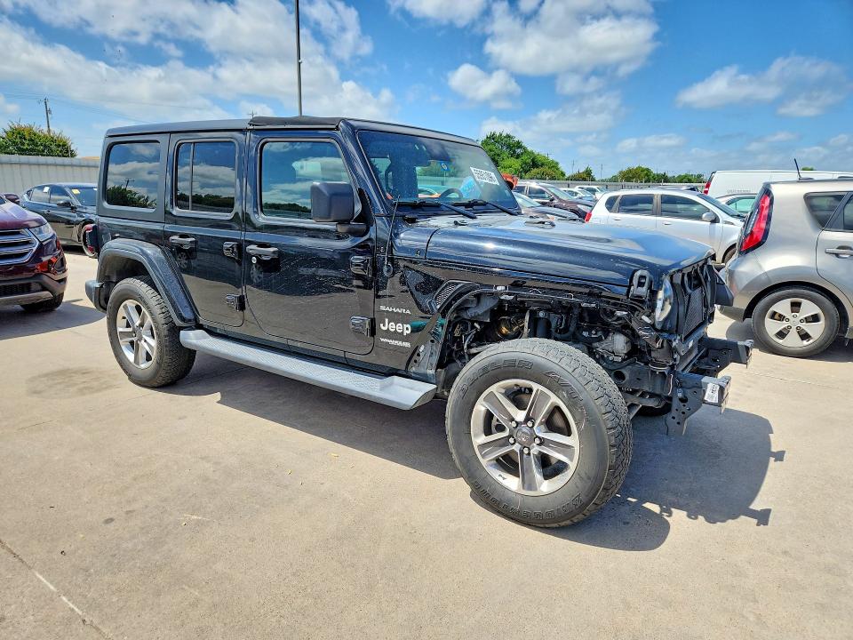 2020 Jeep Wrangler / VIN 1C4HJXEG7LW297476 COPART salvage auction — FRONT END, Tx - Salvage Vehicle Title, sold $12,100 on 2026-07-09 (photo 4)