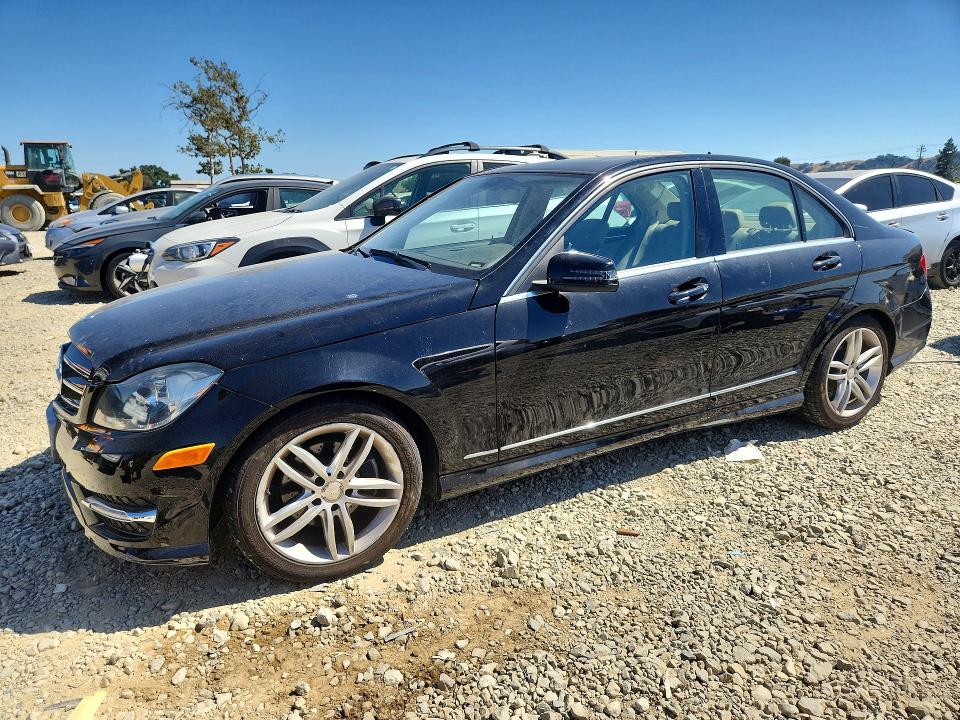 2014 Mercedes-benz C class VIN WDDGF4HB0ER306389 COPART salvage auction — FRONT END, CA - SALVAGE CERTIFICATE, sold $700 on 2026-08-06 (photo 1)