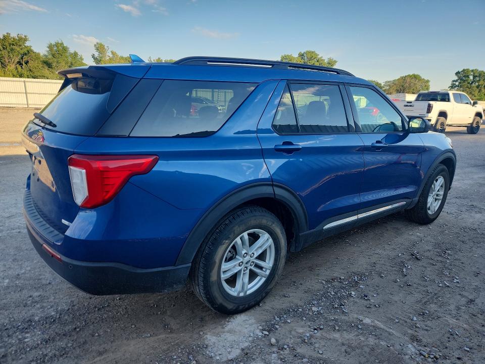 2020 Ford Explorer VIN 1FMSK8DH7LGC32880 COPART salvage auction — HAIL, Ks - Cert Of Title-Salvage, sold $325 on 2026-07-29 (photo 3)