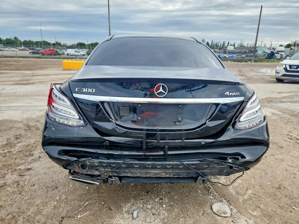 2016 Mercedes-benz C-klasse VIN WDDWF4KB8GR172321 COPART salvage auction — REAR END, Fl - Cert Of Title Slvg Rebuildable, sold $2,650 on 2026-07-14 (photo 6)