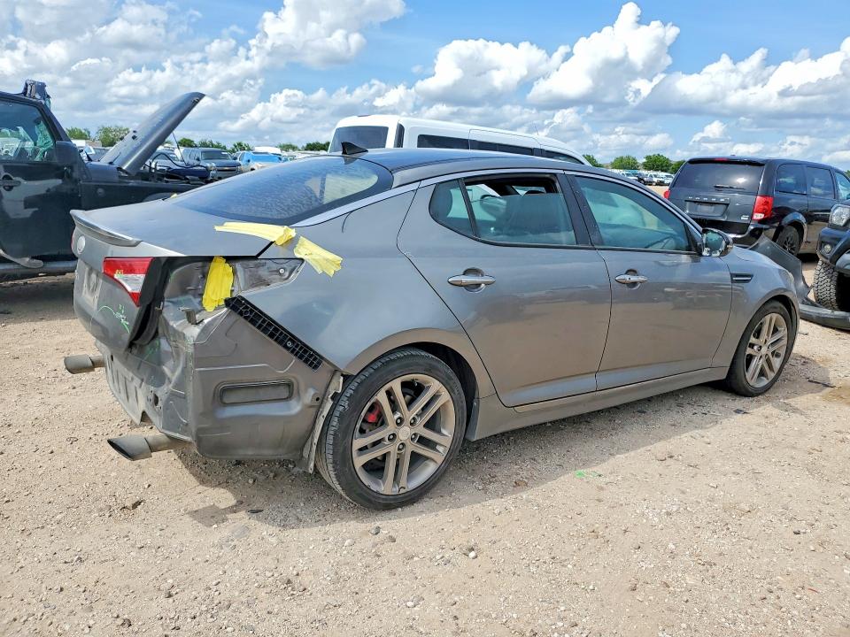 2013 Kia Optima VIN 5XXGR4A61DG116505 COPART salvage auction — REAR END, Tx - Salvage Vehicle Title, sold $475 on 2026-07-16 (photo 3)