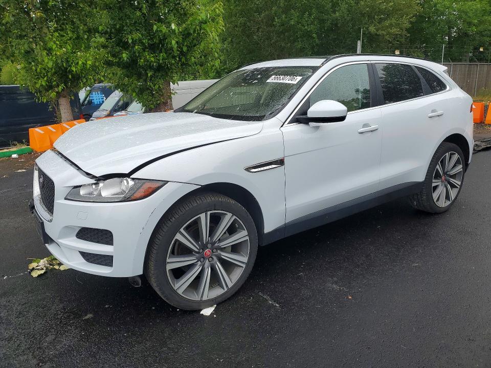 2017 Jaguar F-pace VIN SADCK2BV5HA884779 COPART salvage auction — FRONT END, Or - Salvage Title Certificate, sold $3,850 on 2026-07-20 (photo 1)