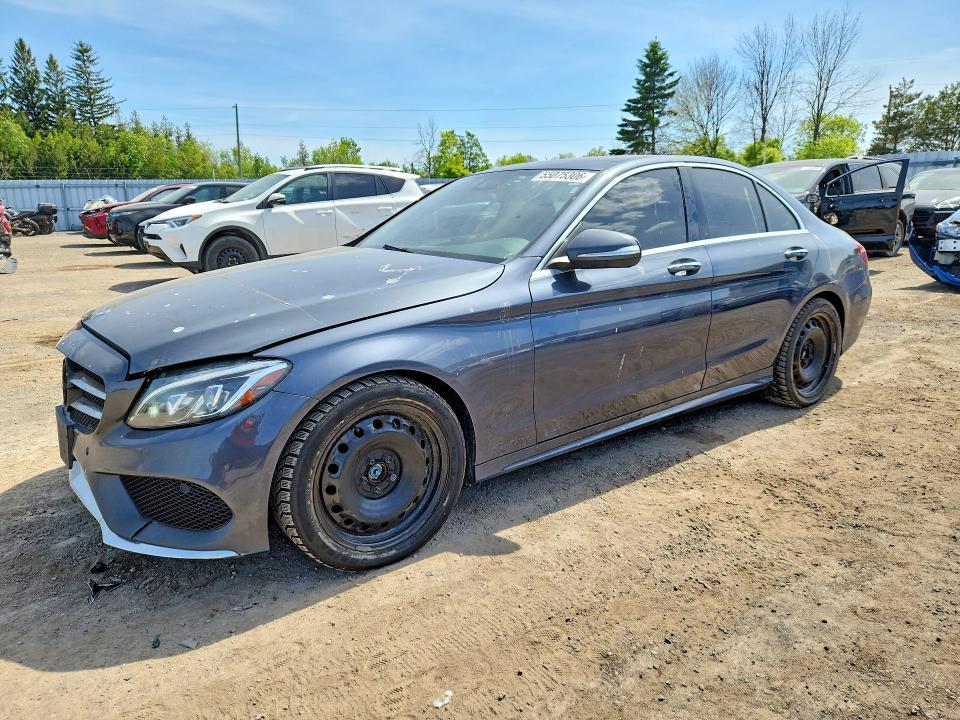 2015 Mercedes-benz C class VIN 55SWF4KBXFU053800 COPART salvage auction — REAR END, On - Permit No Brand - Unfit, sold $2,500 on 2026-07-09 (photo 1)