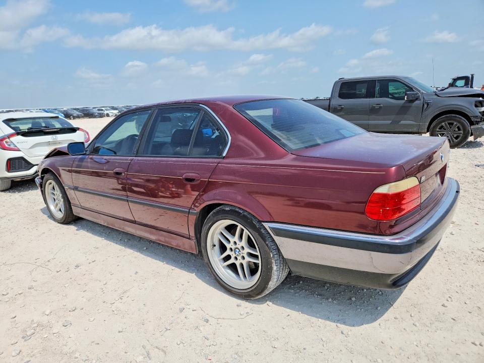 2001 BMW 7 series VIN WBAGG83431DN84148 COPART salvage auction — FRONT END, Tx - Salvage Vehicle Title, sold $450 on 2026-07-02 (photo 2)