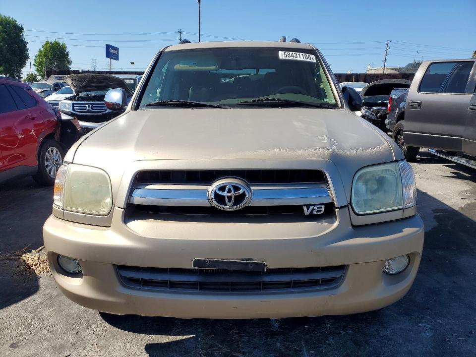 2007 Toyota Sequoia VIN 5TDZT38A67S295352 COPART salvage auction — MECHANICAL, Ca - Salvage Certificate, sold $1,100 on 2026-07-08 (photo 5)