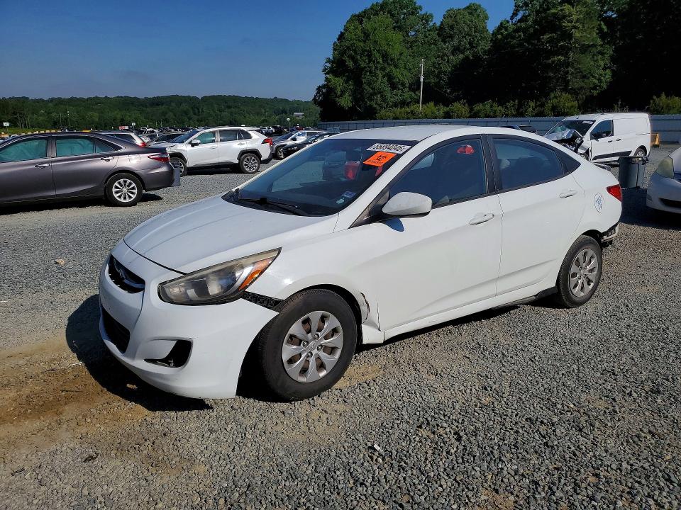 2015 Hyundai Accent VIN KMHCT4AE6FU799463 COPART salvage auction — FRONT END, Nc - Salvage Certificate Of Title, sold $725 on 2026-07-16 (photo 1)