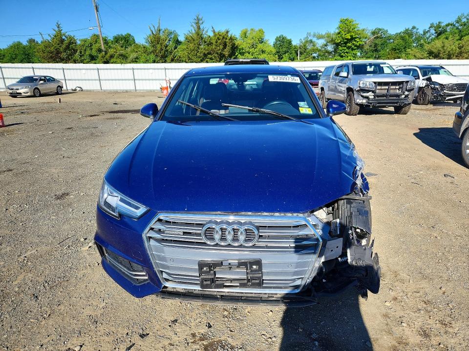 2018 Audi A4 VIN WAUENAF40JA062269 COPART salvage auction — FRONT END, Nj - Cert Of Title-Salvage, sold $4,200 on 2026-07-27 (photo 5)