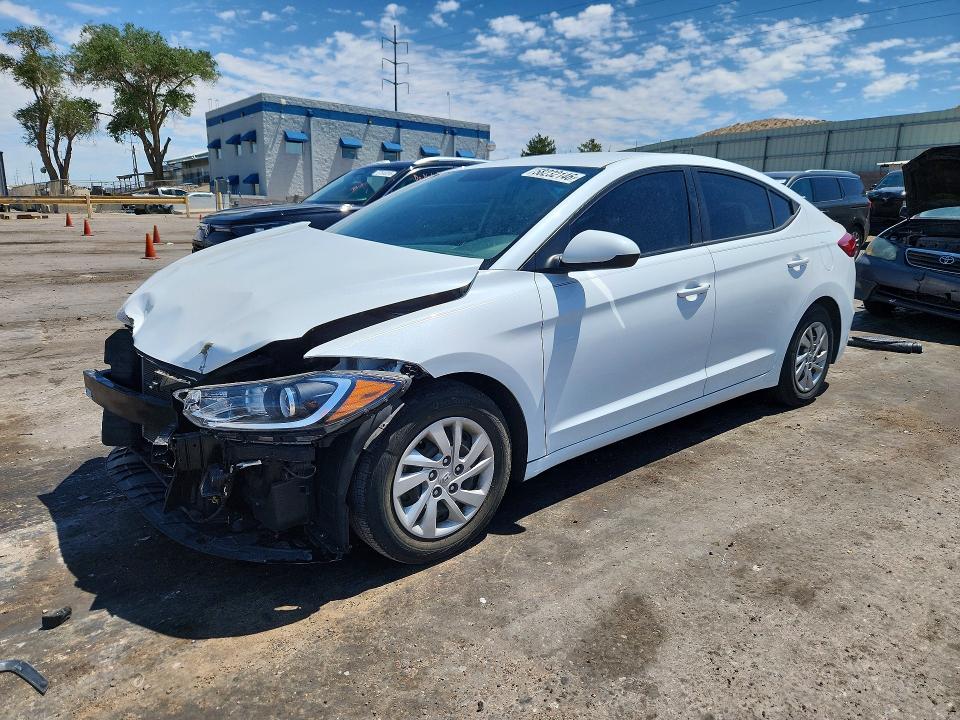 2017 Hyundai VIN 5NPD74LFXHH052836 COPART salvage auction — FRONT END, NM - CERT OF TITLE-SALVAGE (P), sold $1,850 on 2026-07-02 (photo 1)
