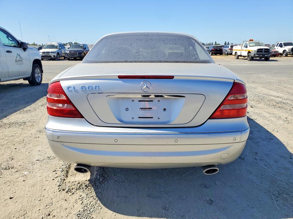 2002 Mercedes-benz Cl-class VIN WDBPJ78J82A026794 COPART salvage auction — NORMAL WEAR, Ca - Dis/Dlr/Exp Only Clean Title (P), sold $2,900 on 2026-07-09 (photo 6)