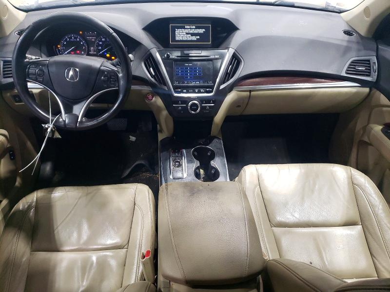 2016 Acura Mdx VIN 5FRYD3H20GB003036 COPART salvage auction — MINOR DENT/SCRATCHES, Ms - Certificate Of Title (P), sold $3,450 on 2026-07-24 (photo 8)