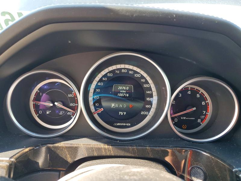 2014 Mercedes-benz E-klasse amg VIN WDDHF7GB2EA986320 COPART salvage auction — FRONT END, Ky - Cert Of Title-Salvage, sold $7,300 on 2026-08-05 (photo 9)