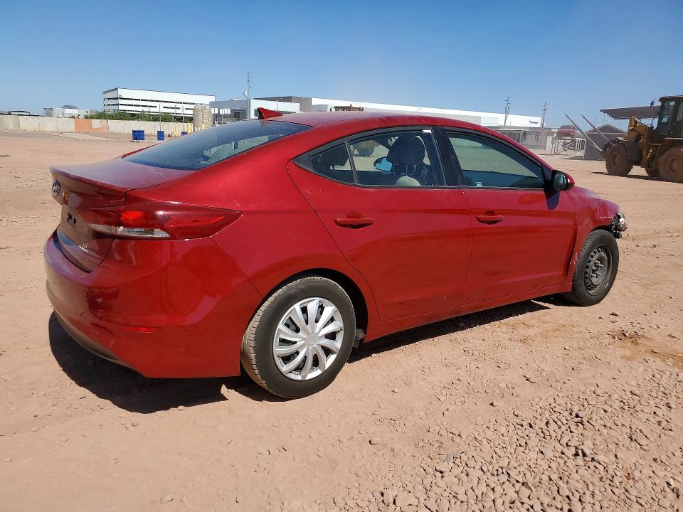 2017 Hyundai Elantra VIN KMHD74LF5HU409177 COPART salvage auction — SIDE, Az - Cert Of Title - Salvage, sold $1,150 on 2026-07-02 (photo 3)