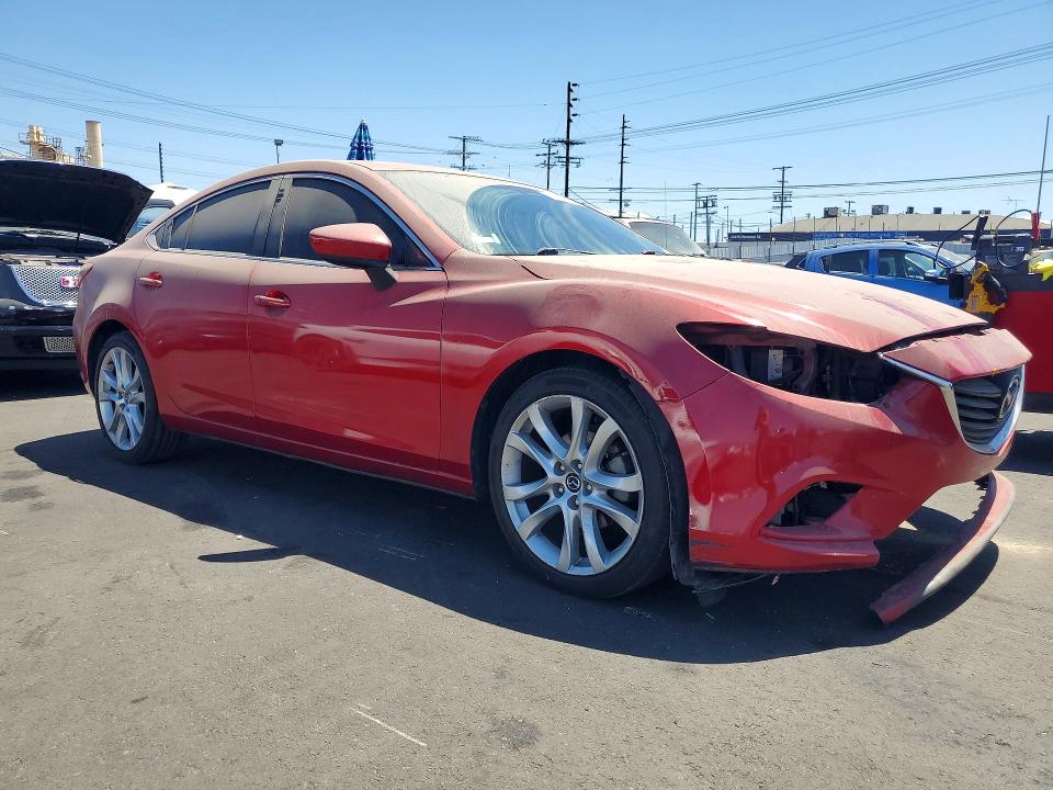 2016 Mazda 6 VIN JM1GJ1V55G1447031 COPART salvage auction — FRONT END, Salvage Title, sold $1,450 on 2026-07-15 (photo 4)
