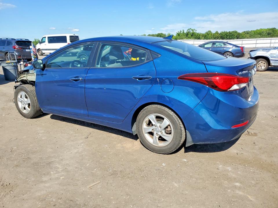 2015 Hyundai Elantra VIN KMHDH4AE8FU458815 COPART salvage auction — FRONT END, Va - Cert Of Title - Salvage, sold $1,350 on 2026-07-22 (photo 2)