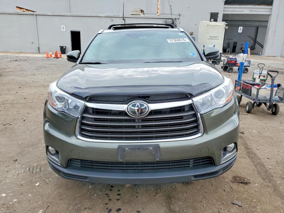 2016 Toyota Highlander VIN 5TDDKRFH5GS231464 COPART salvage auction — REAR END, Va - Cert Of Title - Salvage, sold $5,800 on 2026-07-08 (photo 5)