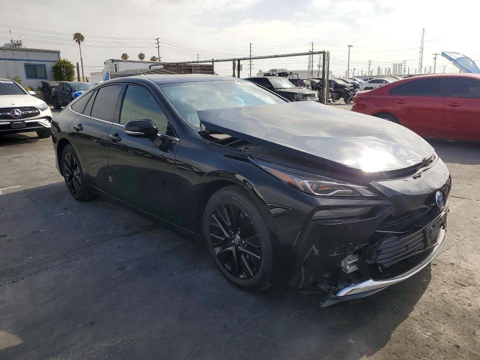 2021 Toyota Mirai VIN JTDAAAAAXMA002241 COPART salvage auction — FRONT END, CA - SALVAGE CERTIFICATE, sold $1,550 on 2026-07-29 (photo 4)