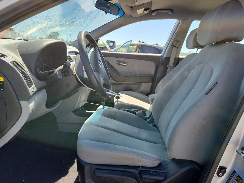 2010 Hyundai Elantra VIN KMHDU4AD8AU972742 COPART salvage auction — FRONT END, Va - Cert Of Title - Salvage, sold $250 on 2026-07-29 (photo 7)
