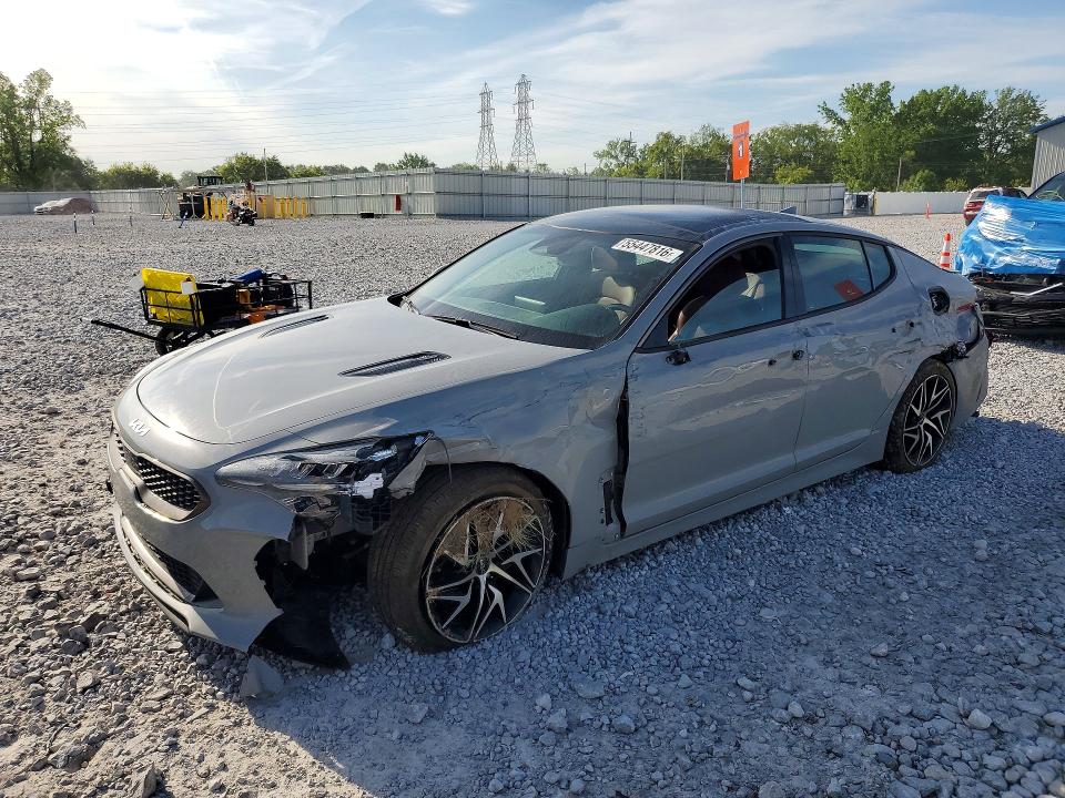 2023 Kia Stinger VIN KNAE35LD1P6135811 COPART salvage auction — SIDE, Oh - Cert Of Title-Salvage, sold $5,800 on 2026-07-10 (photo 1)