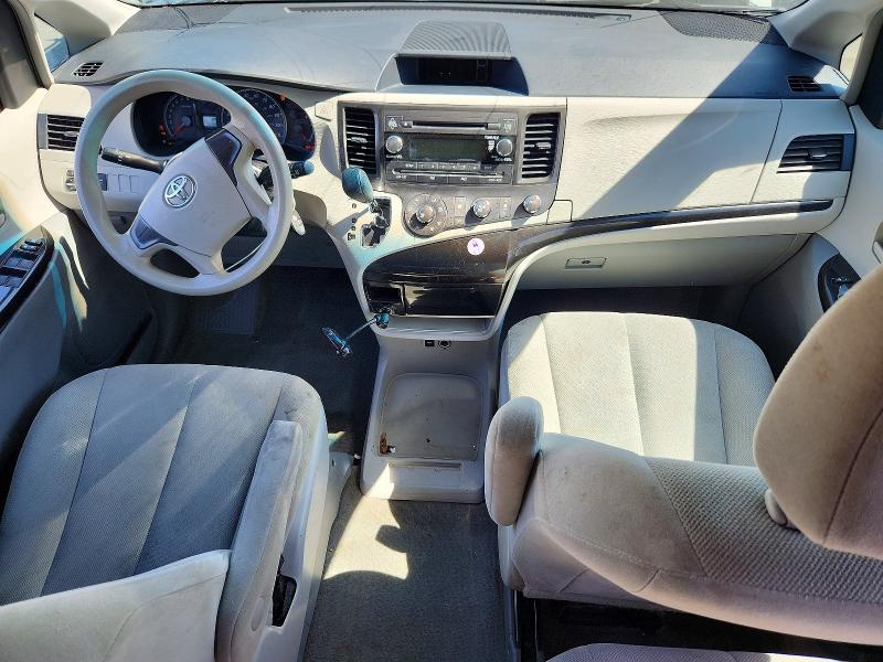 2014 Toyota Sienna VIN 5TDZK3DCXES516555 COPART salvage auction — FRONT END, Ca - Salvage Certificate, sold $70 on 2026-07-27 (photo 8)
