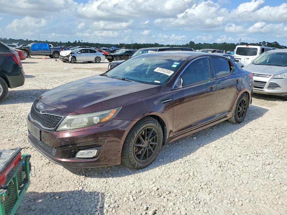 2015 Kia VIN 5XXGM4A73FG477423 COPART salvage auction — VANDALISM, Tx - Salvage Vehicle Title, sold $650 on 2026-07-21 (photo 1)