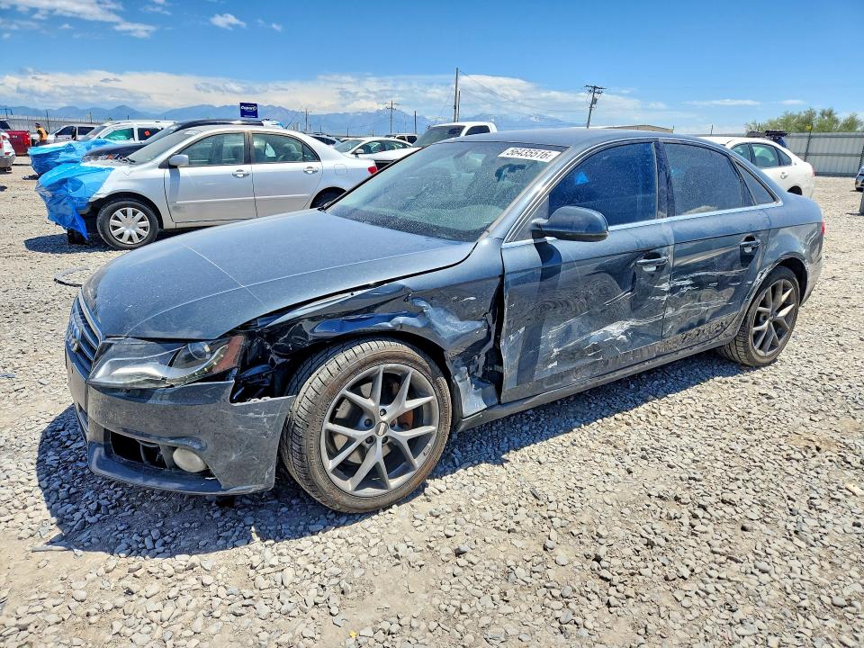2011 Audi A4 VIN WAUFFAFL0BN039741 COPART salvage auction — FRONT END, Ut - Salvage Certificate, sold $700 on 2026-07-28 (photo 1)