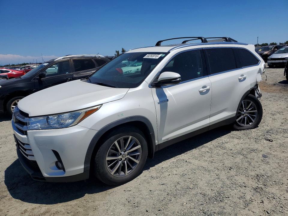 2019 Toyota Highlander hybrid VIN 5TDJGRFH1KS078563 COPART salvage auction — REAR END, CA - SALVAGE CERTIFICATE, sold $8,300 on 2026-07-16 (photo 1)