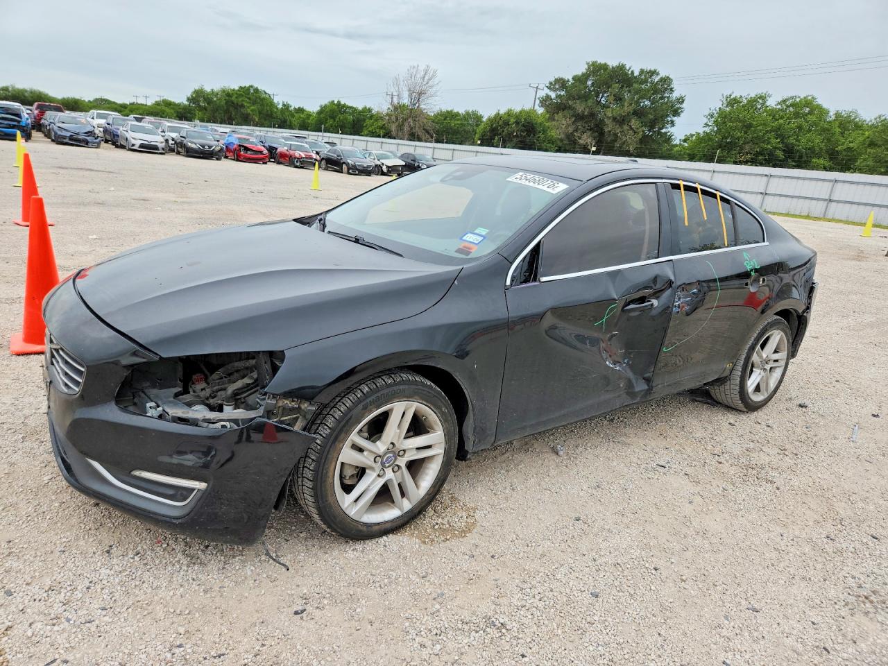 2015 Volvo S60 VIN YV140MFC3F1313129 COPART salvage auction — Side, TX - CERTIFICATE OF TITLE, sold $900 on 2026-07-09 (photo 1)