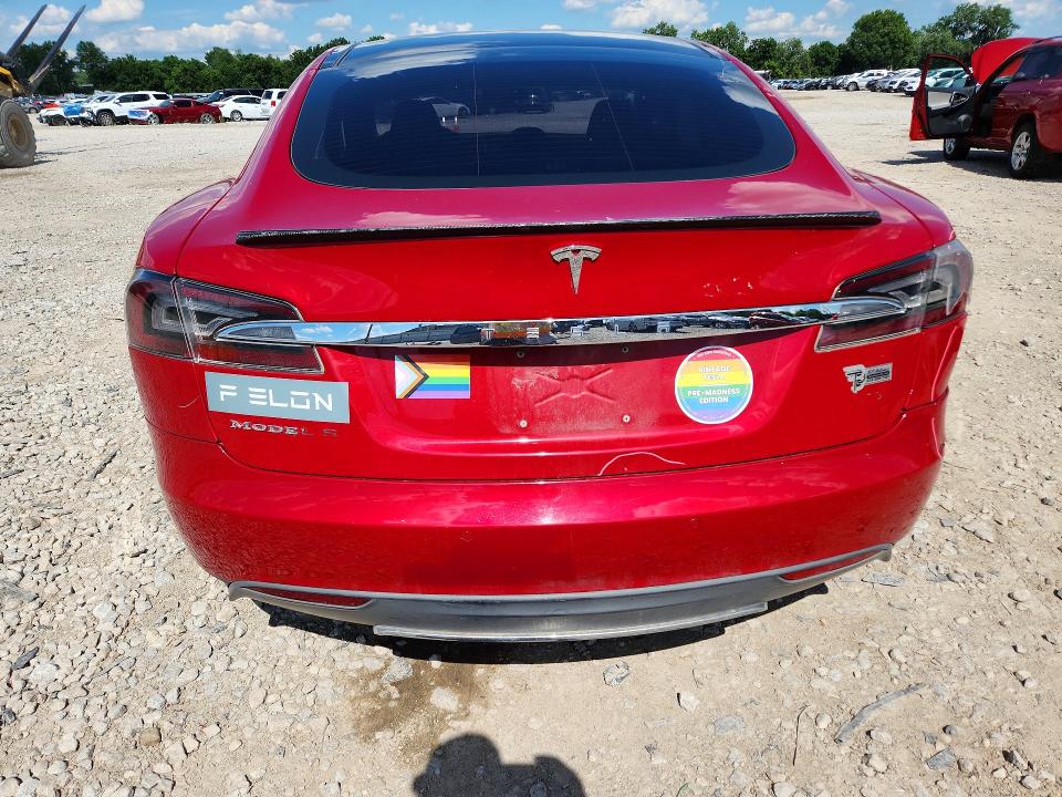 2014 Tesla VIN 5YJSA1H17EFP30229 COPART salvage auction — FRONT END, OH - CERT OF TITLE-SALVAGE, sold $2,800 on 2026-07-24 (photo 6)