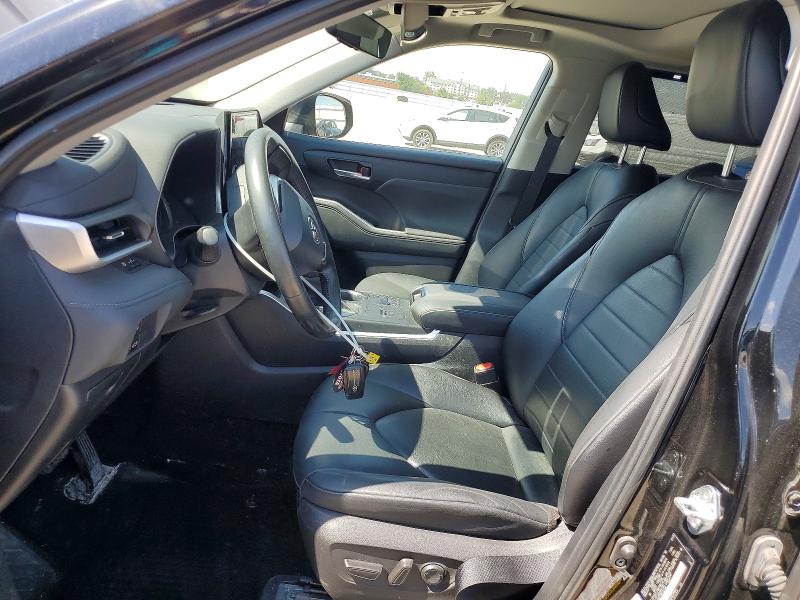 2023 Toyota Highlander VIN 5TDKBRCH0PS585789 COPART salvage auction — FRONT END, Ia - Cert Of Title-Salvage Title, sold $16,000 on 2026-07-15 (photo 7)
