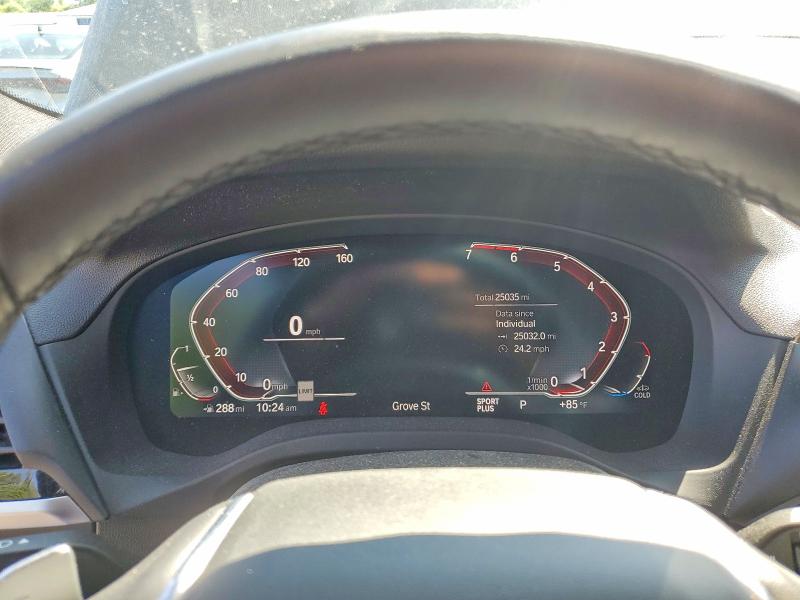 2021 BMW X4 VIN 5UX2V1C09M9F37206 COPART salvage auction — REAR END, Nj - Cert Of Title-Salvage, sold $5,400 on 2026-07-30 (photo 9)