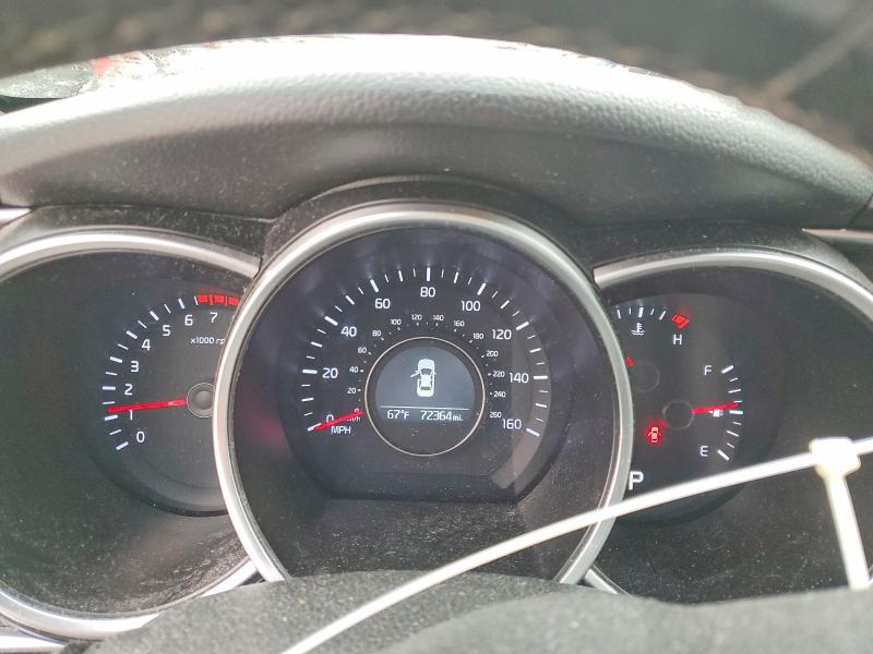 2015 Kia Optima VIN 5XXGN4A76FG479678 COPART salvage auction — FRONT END, Ut - Salvage Certificate, sold $1,050 on 2026-07-27 (photo 9)