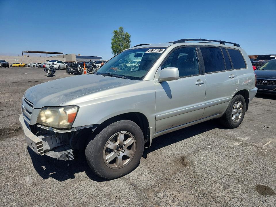 2005 Toyota Highlander VIN JTEDP21A450050127 COPART salvage auction — FRONT END, Mt - Certificate Of Title, sold $725 on 2026-07-27 (photo 1)