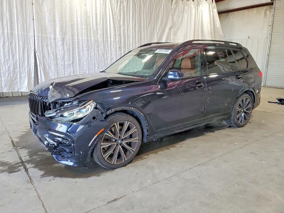 2022 BMW X7 VIN 5UXCX6C01N9L67322 COPART salvage auction — FRONT END, Ny - Mv-907A Salvage Certificate, sold $23,000 on 2026-07-13 (photo 1)