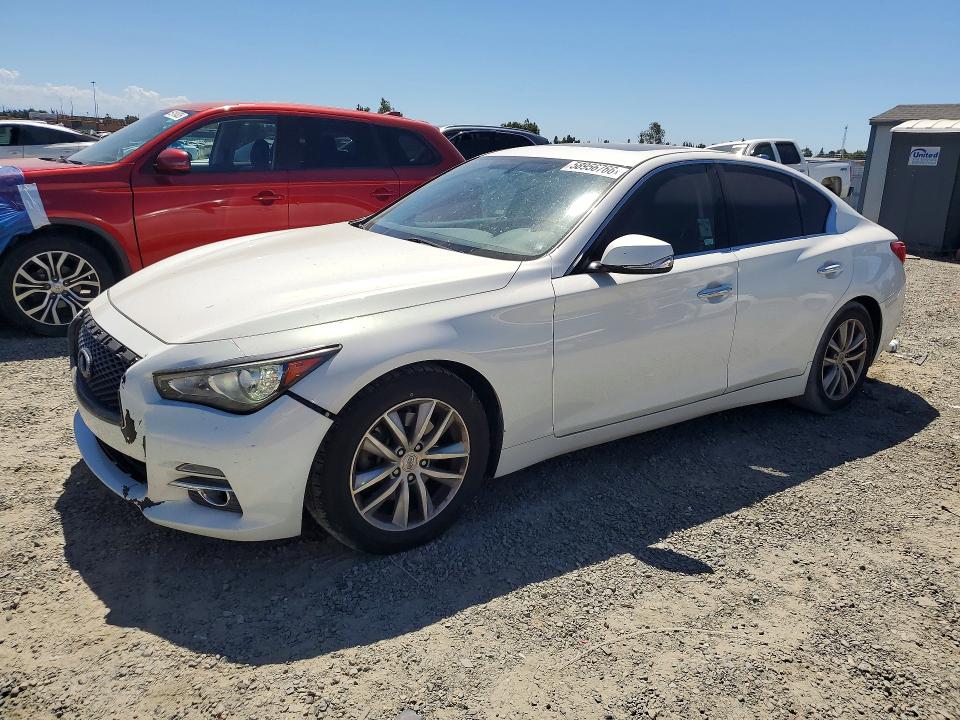 2015 Infiniti Q50 VIN JN1BV7AP6FM345231 COPART salvage auction — FRONT END, Ca - Dis/Dlr/Exp Only Clean Title, sold $2,750 on 2026-07-09 (photo 1)
