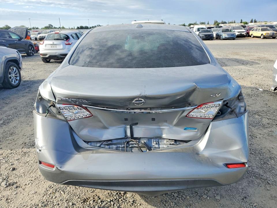 2013 Nissan Sentra VIN 3N1AB7AP6DL619989 COPART salvage auction — REAR END, CA - SALVAGE CERTIFICATE, sold $275 on 2026-07-02 (photo 6)
