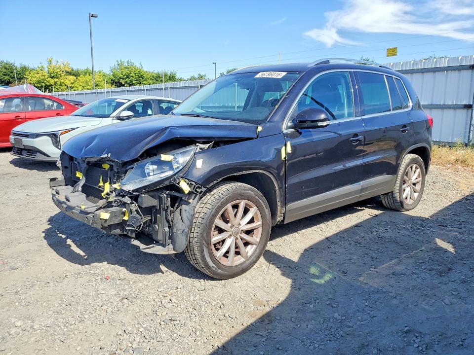 2017 Volkswagen Tiguan VIN WVGRV7AX9HK019574 COPART salvage auction — FRONT END, Ca - Salvage Certificate, sold $2,000 on 2026-07-07 (photo 1)