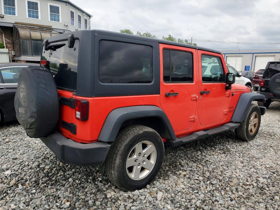 2013 Jeep Wrangler unlimited VIN 1C4BJWDG5DL582536 COPART salvage auction — FRONT END, Ma - Certificate Of Title, sold $2,100 on 2026-07-02 (photo 3)