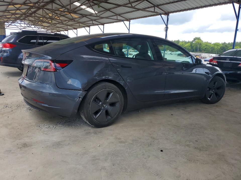 2021 Tesla Model 3 VIN 5YJ3E1EA9MF084817 COPART salvage auction — REAR END, Ga - Cert Of Title-Salvage, sold $7,400 on 2026-07-02 (photo 3)