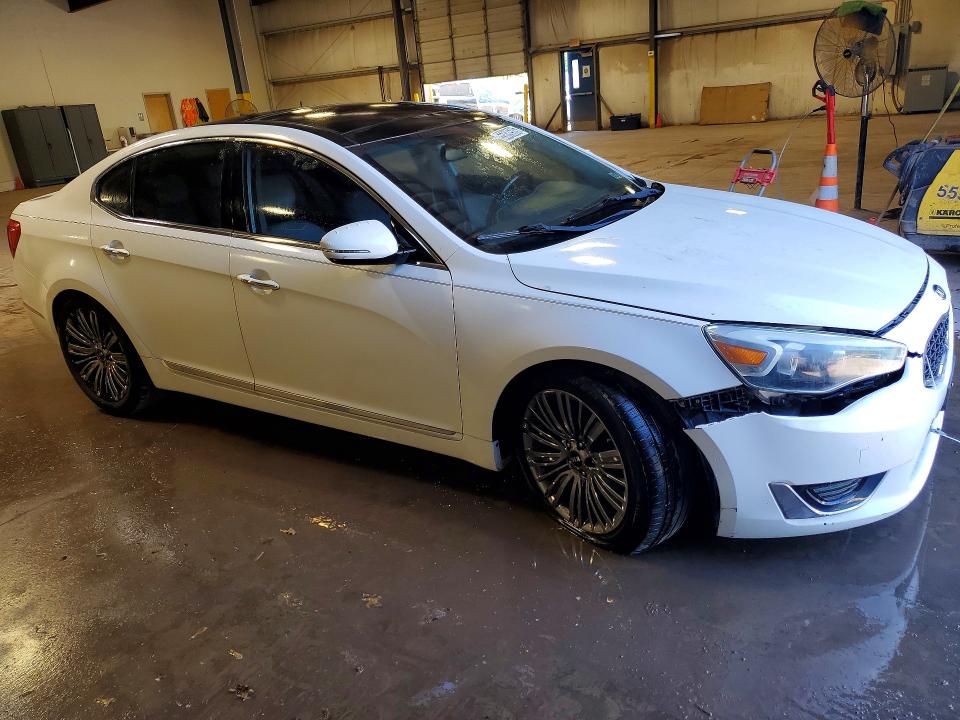 2014 Kia Cadenza VIN KNALN4D76E5149176 COPART salvage auction — FRONT END, In - Certificate Of Title, sold $900 on 2026-07-16 (photo 4)