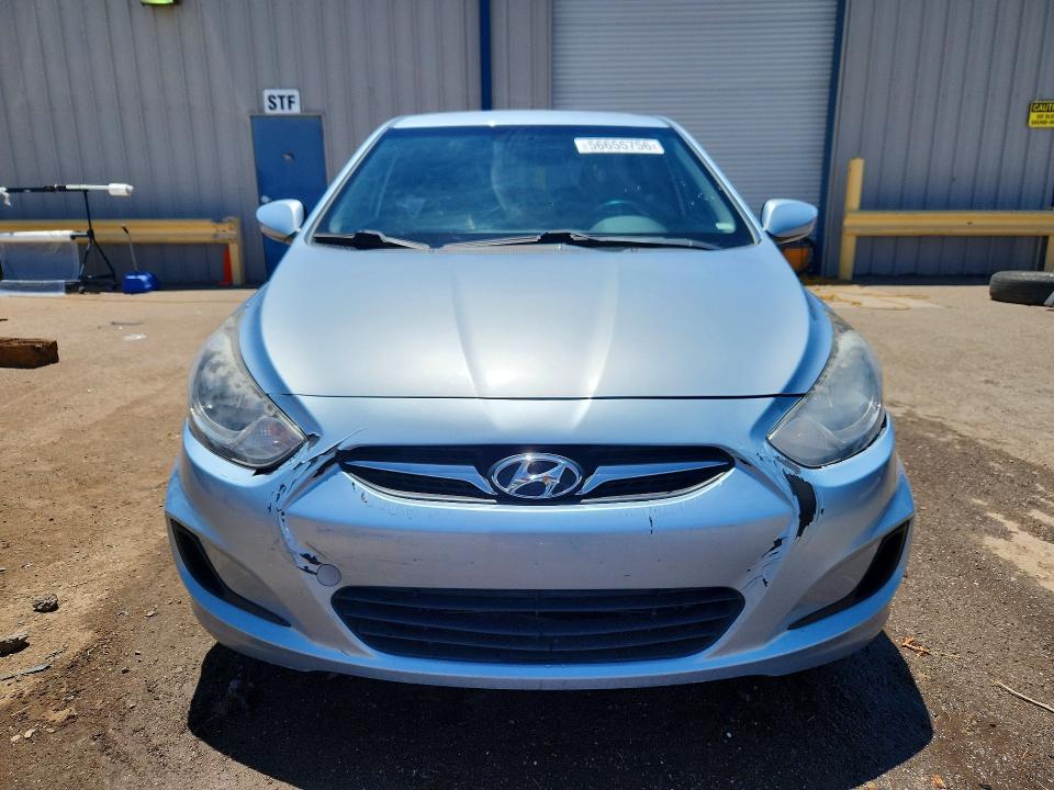 2013 Hyundai Accent VIN KMHCT5AE6DU082533 COPART salvage auction — REAR END, Nm - Cert Of Title-Salvage, sold $1,250 on 2026-07-13 (photo 5)