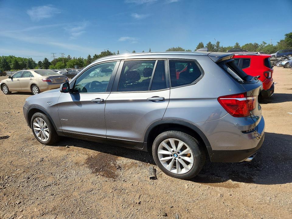 2017 BMW X3 VIN 5UXWX9C36H0W75393 COPART salvage auction — REAR END, Il - Salvage Certificate, sold $2,800 on 2026-07-28 (photo 2)