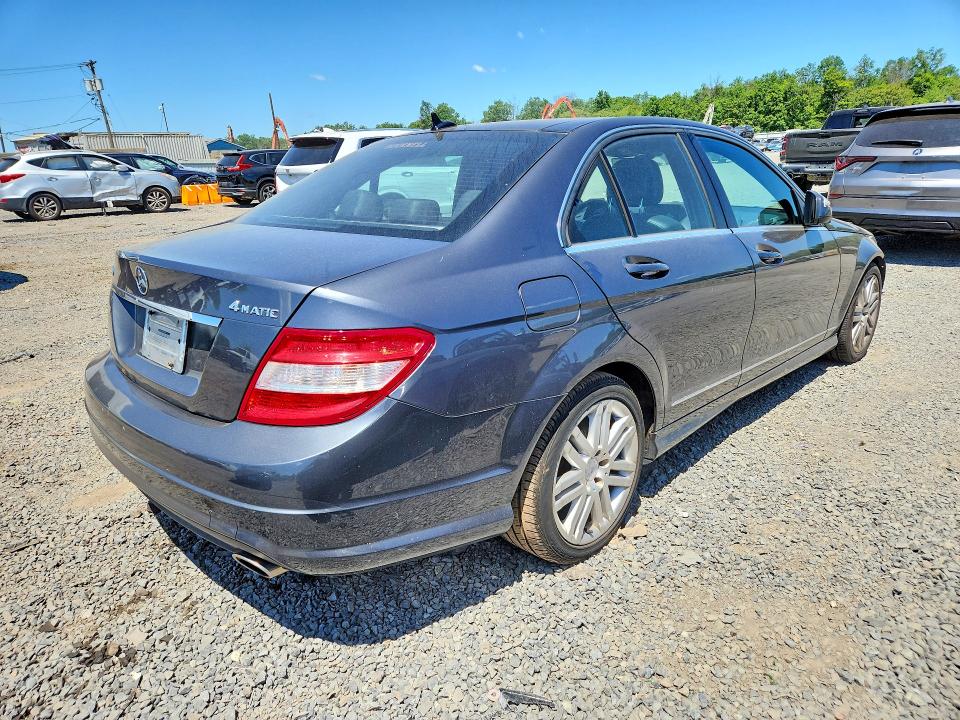 2009 Mercedes-benz C-klasse VIN WDDGF81X69F204647 COPART salvage auction — FRONT END, Nj - Cert Of Title-Salvage, sold $375 on 2026-07-07 (photo 3)