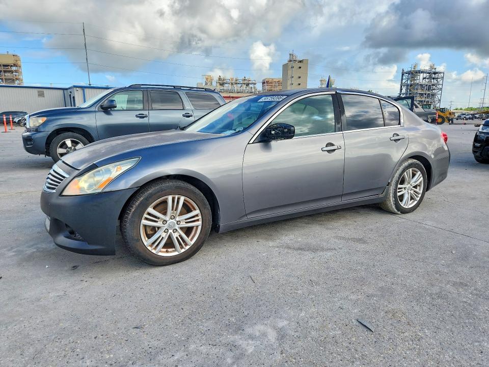 2012 Infiniti G VIN JN1CV6AP0CM937007 COPART salvage auction — FRONT END, Mt - Cert Of Title-Rebuilt Salvage, sold $1,200 on 2026-07-09 (photo 1)