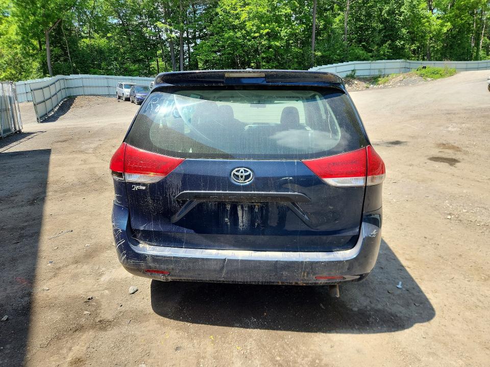 2011 Toyota Sienna VIN 5TDZK3DC0BS131128 COPART salvage auction — MECHANICAL, Vt - Certificate Of Title, sold $1,350 on 2026-07-20 (photo 6)
