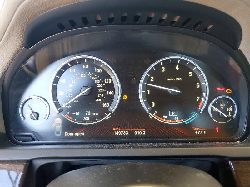 2011 BMW 7er VIN WBAKA8C57BCY37208 COPART salvage auction — FRONT END, GA - CERT OF TITLE-SALVAGE, sold $300 on 2026-07-30 (photo 9)
