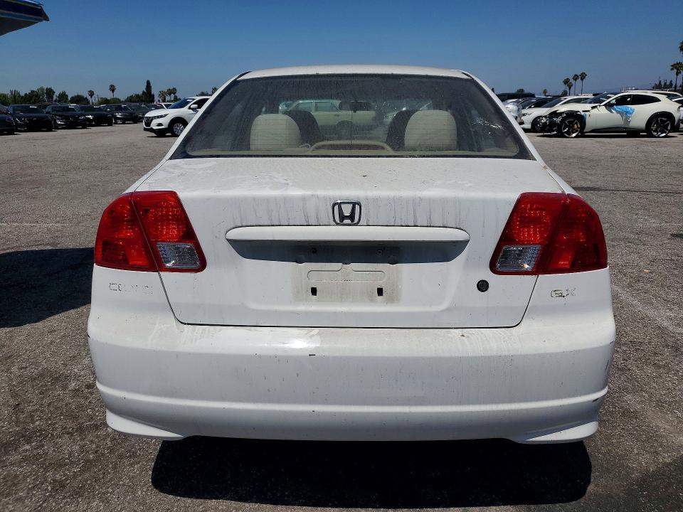 2005 Honda Civic VIN JHMES26795S000315 COPART salvage auction — FRONT END, Ca - Dis/Dlr/Exp Only Clean Title, sold $700 on 2026-07-07 (photo 6)