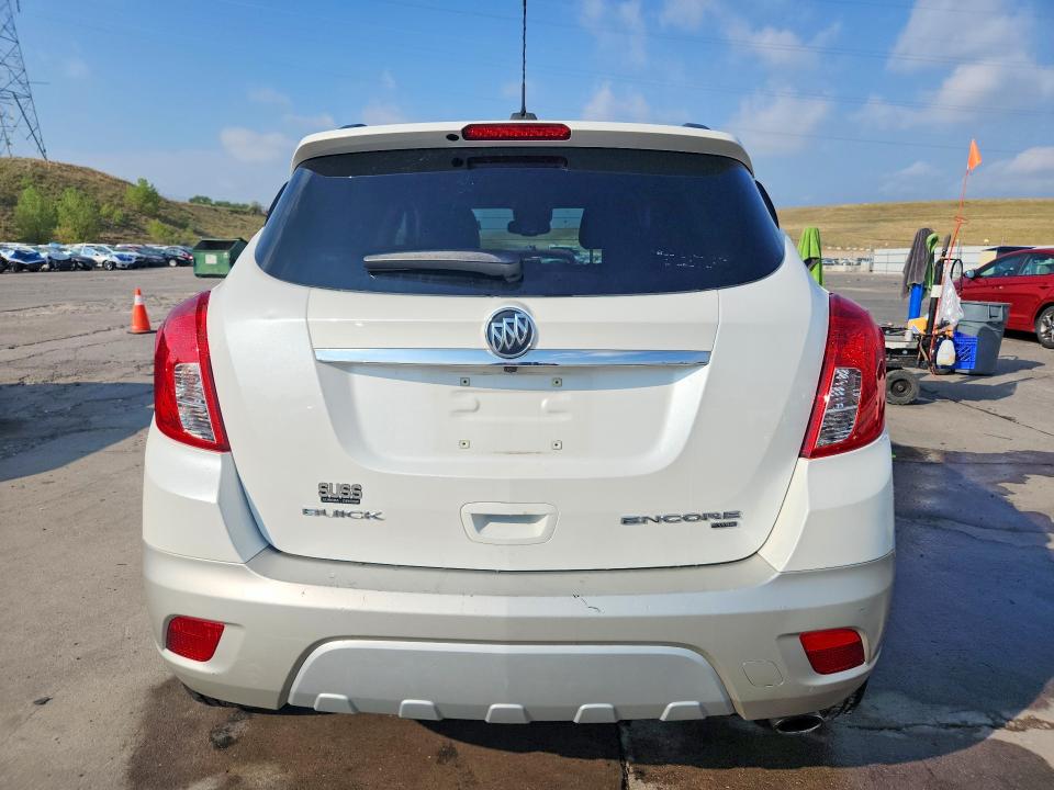 2016 Buick Encore VIN KL4CJESB7GB614851 COPART salvage auction — HAIL, CO - CERTIFICATE OF TITLE, sold $4,300 on 2026-07-20 (photo 6)